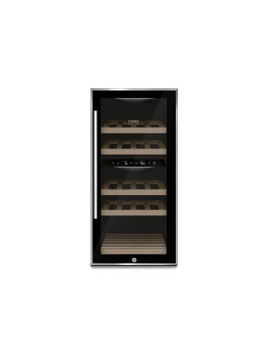 Caso | Wine cooler | WineComfort 24 | Energy efficiency class G | Showcase | Bottles capacity 24 bottles | Cooling type Compressor technology | Black