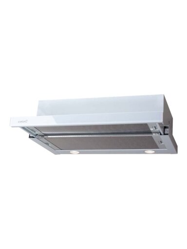 CATA | Hood | TF 2003 600 GWH | Telescopic | Energy efficiency class C | Width 60 cm | 390 m³/h | Mechanical control | LED | White Glass CATA | Hood | TF 2003 600 GWH | Telescopic | Energy efficiency class C | Width 60 cm | 390 m³/h | Mechanical control | LED | White Glass