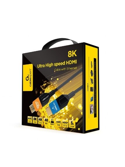 Cablexpert Active Optical (AOC) Ultra High speed HDMI cable with Ethernet AOC Series, 5 m | CC-HDMI8K-AOC-5M 2