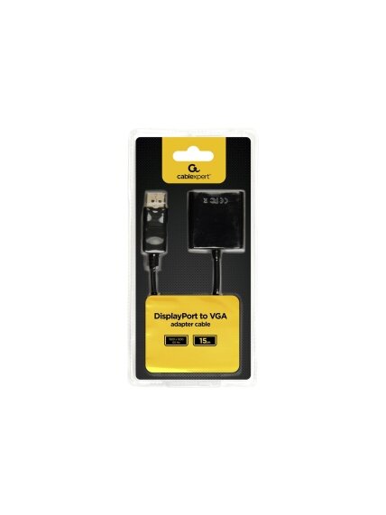 Cablexpert DisplayPort to VGA adapter cable, Black | Cablexpert 1 Cablexpert DisplayPort to VGA adapter cable, Black | Cablexpert 1