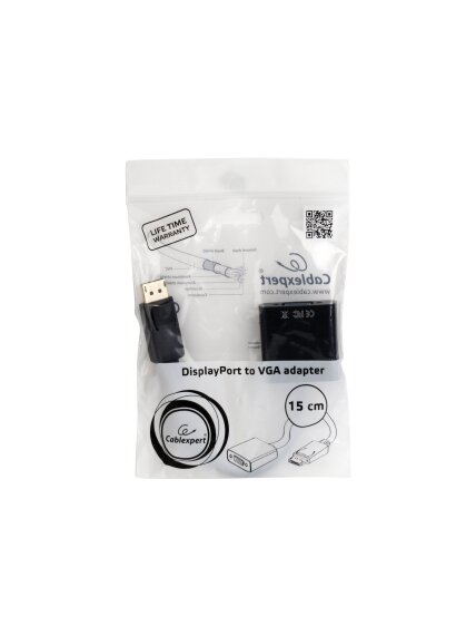 Cablexpert DisplayPort to VGA adapter cable, Black | Cablexpert 2 Cablexpert DisplayPort to VGA adapter cable, Black | Cablexpert 2