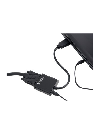 Cablexpert | HDMI to VGA and audio adapter cable 1 Cablexpert | HDMI to VGA and audio adapter cable 1