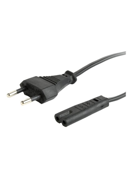 Cablexpert | Power cord (C7), VDE approved | PC-184-075-1.8M | Black | CEE 7/16 to C7 3