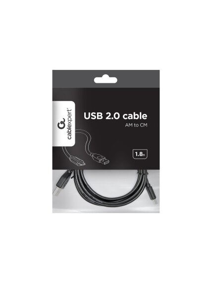 Cablexpert | USB 2.0 AM to Type-C cable (AM/CM), 1.8 m 2
