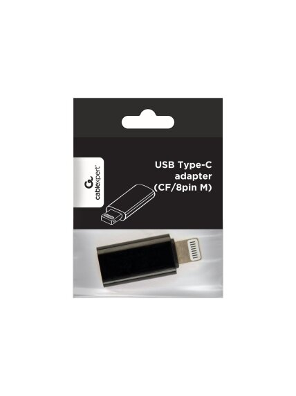 Cablexpert | USB Type-C adapter (CF/8pin M), Black 3 Cablexpert | USB Type-C adapter (CF/8pin M), Black 3