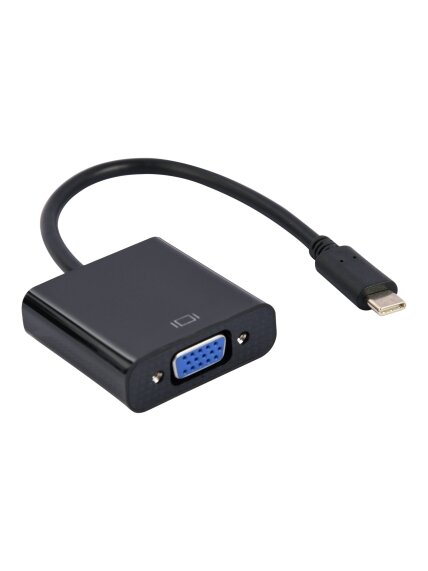 Cablexpert | USB Type-C to VGA adapter cable | A-CM-VGAF-01 | Black | USB Type-C | VGA | 0.15 m Cablexpert | USB Type-C to VGA adapter cable | A-CM-VGAF-01 | Black | USB Type-C | VGA | 0.15 m