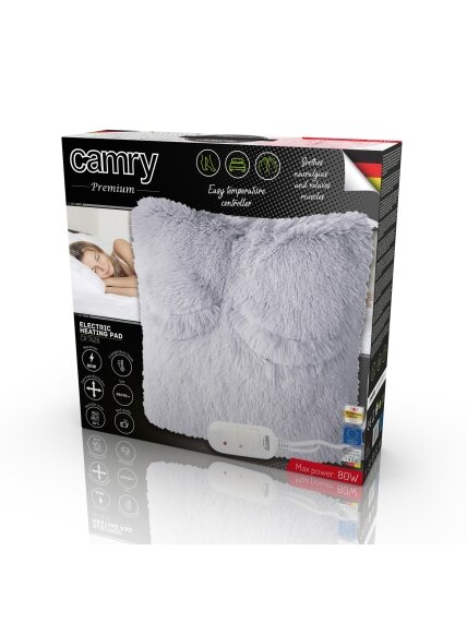 Camry | Electirc heating pad | CR 7428 | Number of heating levels 2 | Number of persons 1 | Washable | Remote control | Grey 4