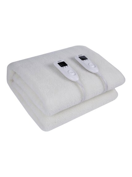 Camry | Electirc heating under-blanket with timer | CR 7421 | Number of heating levels 5 | Number of persons 2 | Washable | Remote control | Syntetic wood | 2 x 60 W | White