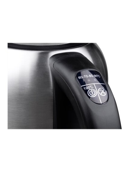 Camry | Kettle | CR 1253 | With electronic control | 2200 W | 1.7 L | Stainless steel | 360° rotational base | Stainless steel 10
