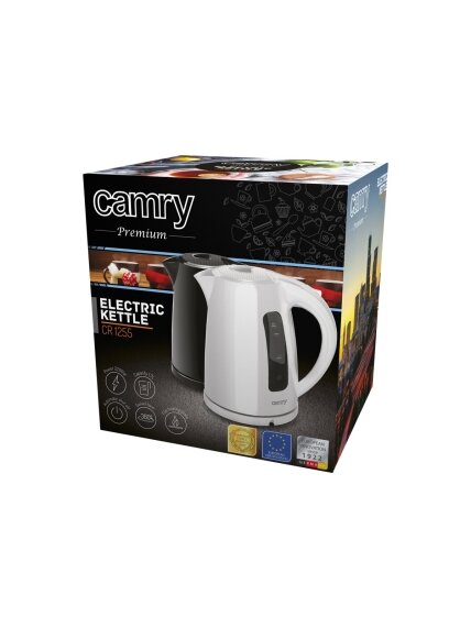Camry | Kettle | CR 1255 | Standard | 2200 W | 1.7 L | Plastic | 360° rotational base | Black 7 Camry | Kettle | CR 1255 | Standard | 2200 W | 1.7 L | Plastic | 360° rotational base | Black 7