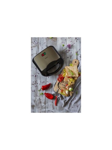 Camry | Sandwich maker | CR 3018 | 850 W | Number of plates 1 | Number of pastry 2 | Ceramic coating | Black 5 Camry | Sandwich maker | CR 3018 | 850 W | Number of plates 1 | Number of pastry 2 | Ceramic coating | Black 5