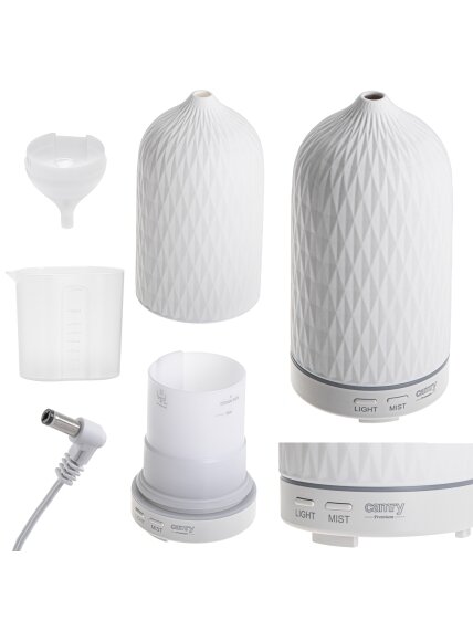 Camry | Ultrasonic aroma diffuser 3in1 | CR 7970 | Ultrasonic | Suitable for rooms up to 25 m² | White 4 Camry | Ultrasonic aroma diffuser 3in1 | CR 7970 | Ultrasonic | Suitable for rooms up to 25 m² | White 4