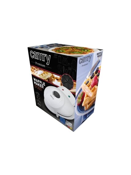 Camry | Waffle maker | CR 3022 | 1000 W | Number of pastry 5 | Heart shaped | White 5 Camry | Waffle maker | CR 3022 | 1000 W | Number of pastry 5 | Heart shaped | White 5
