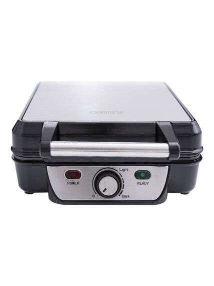 Camry | Waffle maker | CR 3025 | 1150 W | Number of pastry 4 | Belgium | Black/Stainless steel 1 Camry | Waffle maker | CR 3025 | 1150 W | Number of pastry 4 | Belgium | Black/Stainless steel 1