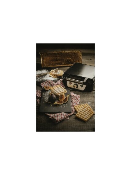 Camry | Waffle maker | CR 3025 | 1150 W | Number of pastry 4 | Belgium | Black/Stainless steel 5 Camry | Waffle maker | CR 3025 | 1150 W | Number of pastry 4 | Belgium | Black/Stainless steel 5