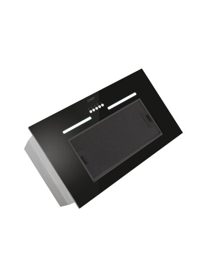 Candy | Hood | CPY5MBG | Canopy | Energy efficiency class C | Width 52 cm | 298 m³/h | Mechanical control | LED | Black Glass