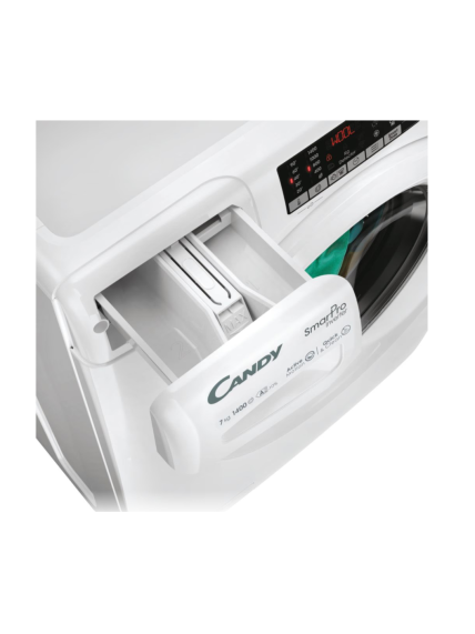 Candy | Washing Machine | CO 474TWM6/1-S | Energy efficiency class A | Front loading | Washing capacity 7 kg | 1400 RPM | Depth 49 cm | Width 60 cm | Digital | Wi-Fi | White 8 Candy | Washing Machine | CO 474TWM6/1-S | Energy efficiency class A | Front loading | Washing capacity 7 kg | 1400 RPM | Depth 49 cm | Width 60 cm | Digital | Wi-Fi | White 8