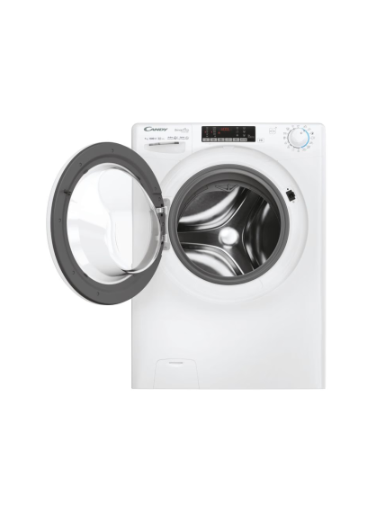 Candy Washing machine | CO4 374TWM6/1-S | Energy efficiency class A | Front loading | Washing capacity 7 kg | 1300 RPM | Depth 45.4 cm | Width 60 cm | Display | 4-digit | Direct drive | Wi-Fi | White 2