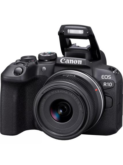 Canon | D.CAM EOS R10 RF-S 18-45 IS STM EU26 | Megapixel 24.2 MP | Image stabilizer | ISO sensitivity (max) 32000 | Wi-Fi | Video recording | Manual | CMOS | Black 2