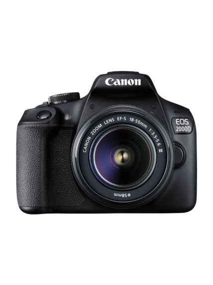 Canon | EOS | 2000D 18-55 III EU26 | SLR Camera Kit | Megapixel 24.1 MP | ISO sensitivity (max) 12800 | Display diagonal 3.0 " | Wi-Fi | Video recording | APS-C | Black 2