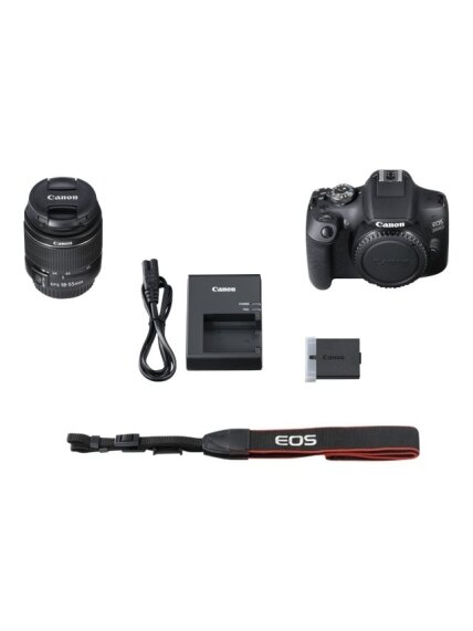 Canon | EOS | 2000D 18-55 III EU26 | SLR Camera Kit | Megapixel 24.1 MP | ISO sensitivity (max) 12800 | Display diagonal 3.0 " | Wi-Fi | Video recording | APS-C | Black 6