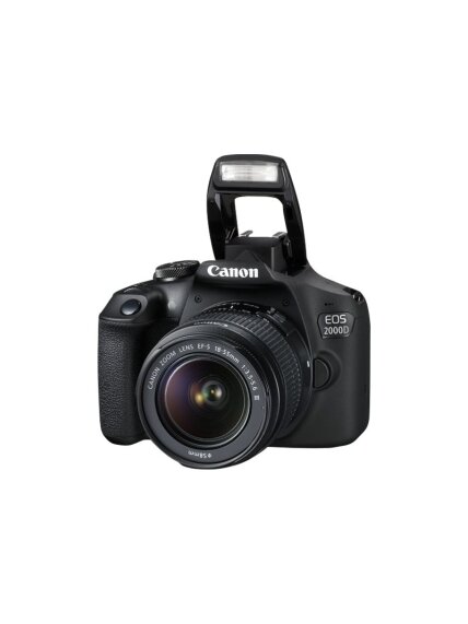 Canon | EOS | 2000D 18-55 III EU26 | SLR Camera Kit | Megapixel 24.1 MP | ISO sensitivity (max) 12800 | Display diagonal 3.0 " | Wi-Fi | Video recording | APS-C | Black 1