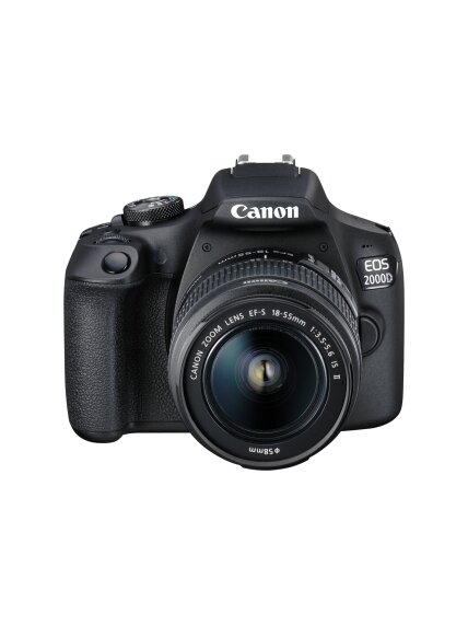 Canon | EOS | 2000D 18-55 IS II EU26 | SLR Camera Kit | Megapixel 24.1 MP | Image stabilizer | ISO sensitivity (max) 12800 | Display diagonal 3.0 " | Wi-Fi | Video recording | APS-C | Black 1