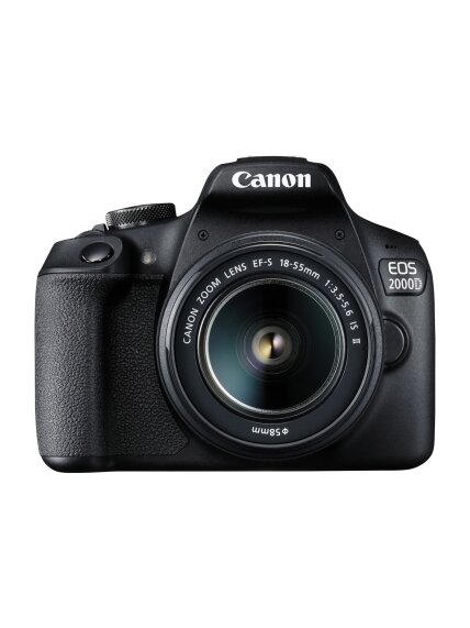 Canon | EOS | 2000D 18-55 IS II EU26 | SLR Camera Kit | Megapixel 24.1 MP | Image stabilizer | ISO sensitivity (max) 12800 | Display diagonal 3.0 " | Wi-Fi | Video recording | APS-C | Black 2 Canon | EOS | 2000D 18-55 IS II EU26 | SLR Camera Kit | Megapixel 24.1 MP | Image stabilizer | ISO sensitivity (max) 12800 | Display diagonal 3.0 " | Wi-Fi | Video recording | APS-C | Black 2
