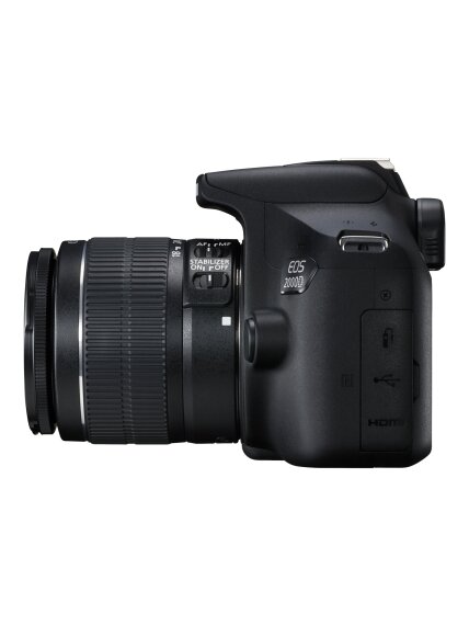 Canon | EOS | 2000D 18-55 IS II EU26 | SLR Camera Kit | Megapixel 24.1 MP | Image stabilizer | ISO sensitivity (max) 12800 | Display diagonal 3.0 " | Wi-Fi | Video recording | APS-C | Black 7 Canon | EOS | 2000D 18-55 IS II EU26 | SLR Camera Kit | Megapixel 24.1 MP | Image stabilizer | ISO sensitivity (max) 12800 | Display diagonal 3.0 " | Wi-Fi | Video recording | APS-C | Black 7