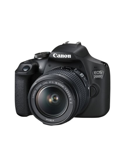 Canon | EOS | 2000D 18-55 IS II EU26 | SLR Camera Kit | Megapixel 24.1 MP | Image stabilizer | ISO sensitivity (max) 12800 | Display diagonal 3.0 " | Wi-Fi | Video recording | APS-C | Black Canon | EOS | 2000D 18-55 IS II EU26 | SLR Camera Kit | Megapixel 24.1 MP | Image stabilizer | ISO sensitivity (max) 12800 | Display diagonal 3.0 " | Wi-Fi | Video recording | APS-C | Black