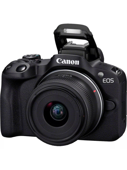 Canon | EOS R50 + RF-S 18-45mm F4.5-6.3 IS STM + RF-S 55-210mm F5-7.1 IS STM (SIP) | Megapixel 24.2 MP | Image stabilizer | ISO sensitivity (max) 32000 | Display diagonal 2.95 " | Wi-Fi | Video recording | Automatic, manual | CMOS | Black 2