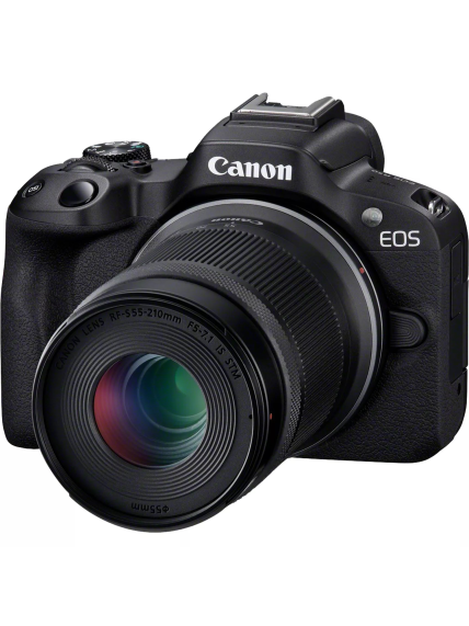 Canon | EOS R50 + RF-S 18-45mm F4.5-6.3 IS STM + RF-S 55-210mm F5-7.1 IS STM (SIP) | Megapixel 24.2 MP | Image stabilizer | ISO sensitivity (max) 32000 | Display diagonal 2.95 " | Wi-Fi | Video recording | Automatic, manual | CMOS | Black 1
