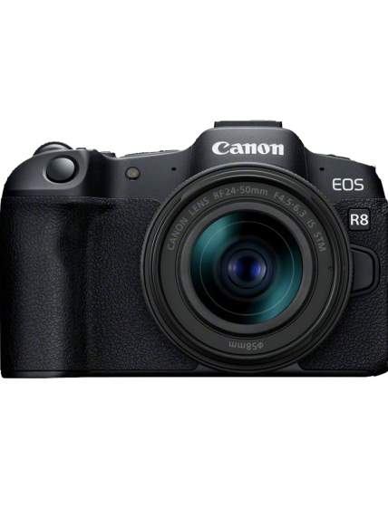 Canon | EOS R8 Body + RF 24-50mm F4.5-6.3 IS STM (AIP) | Megapixel 24.2 MP | Image stabilizer | ISO sensitivity (max) 102400 | Display diagonal 3 " | Wi-Fi | Video recording | Automatic, manual | CMOS 2