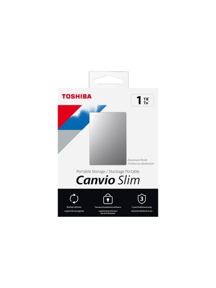 Canvio Slim | HDTD310ES3DA | 1000 GB | 2.5 " | USB 3.2 Gen1 | Silver 5