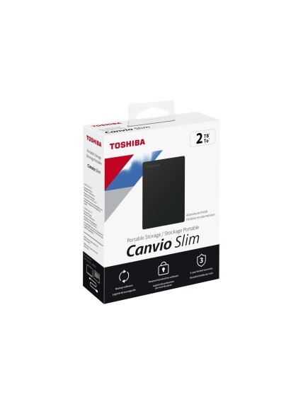 Canvio Slim | HDTD320EK3EA | 2000 GB | 2.5 " | USB 3.2 Gen1 | Black 6 Canvio Slim | HDTD320EK3EA | 2000 GB | 2.5 " | USB 3.2 Gen1 | Black 6
