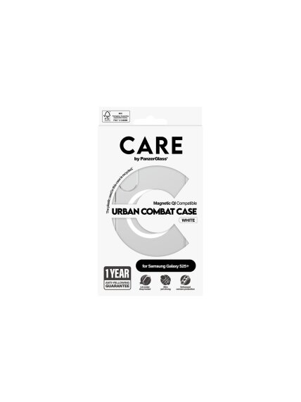 CARE Back protection | Samsung | Galaxy S25+ | Recycled plastic | White 4 CARE Back protection | Samsung | Galaxy S25+ | Recycled plastic | White 4