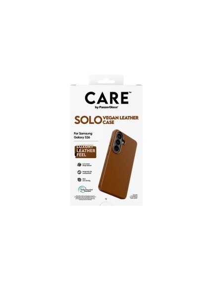 CARE by PanzerGlass Solo Case Brown Samsung New Galaxy S26 5 CARE by PanzerGlass Solo Case Brown Samsung New Galaxy S26 5