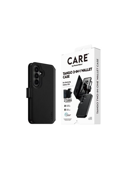 CARE by PanzerGlass Tango 2-in-1 Wallet Case w. Qi Samsung New Galaxy S26 | PanzerGlass 5 CARE by PanzerGlass Tango 2-in-1 Wallet Case w. Qi Samsung New Galaxy S26 | PanzerGlass 5