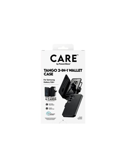 CARE by PanzerGlass Tango 2-in-1 Wallet Case w. Qi Samsung New Galaxy S26 Plus | PanzerGlass 6 CARE by PanzerGlass Tango 2-in-1 Wallet Case w. Qi Samsung New Galaxy S26 Plus | PanzerGlass 6