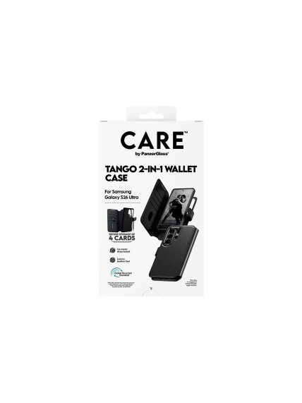 CARE by PanzerGlass Tango 2-in-1 Wallet Case w. Qi Samsung New Galaxy S26 Ultra | PanzerGlass 7 CARE by PanzerGlass Tango 2-in-1 Wallet Case w. Qi Samsung New Galaxy S26 Ultra | PanzerGlass 7