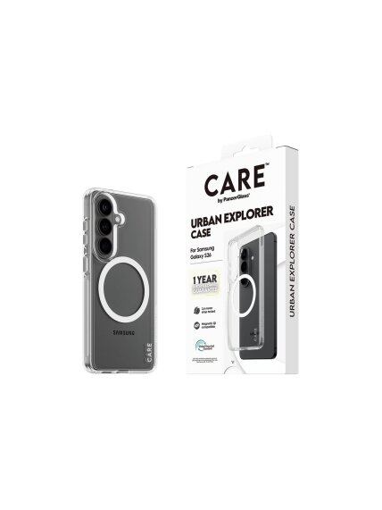 CARE by PanzerGlass Urban Explorer Case Transparent w. White Qi Samsung New Galaxy S26 | PanzerGlass 4