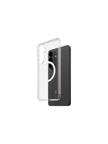CARE by PanzerGlass Urban Explorer Case Transparent w. White Qi Samsung New Galaxy S26 Plus | PanzerGlass