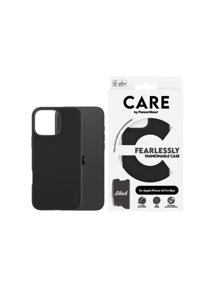 CARE Fashionable Case | Back cover | Apple | iPhone 16 Pro Max | Recycled plastic | Black 2