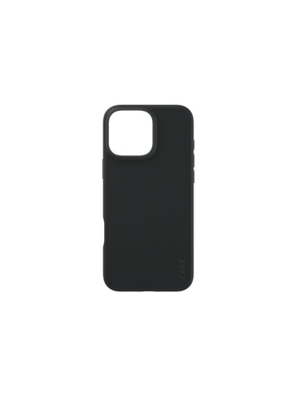 CARE Fashionable Case | Back cover | Apple | iPhone 16 Pro Max | Recycled plastic | Black CARE Fashionable Case | Back cover | Apple | iPhone 16 Pro Max | Recycled plastic | Black