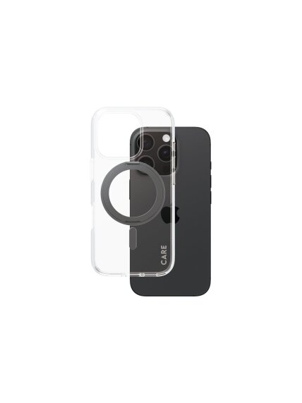 CARE Feature Case | Back cover | Apple | iPhone 16 Pro | Recycled plastic | Transparent | MagSafe 1 CARE Feature Case | Back cover | Apple | iPhone 16 Pro | Recycled plastic | Transparent | MagSafe 1