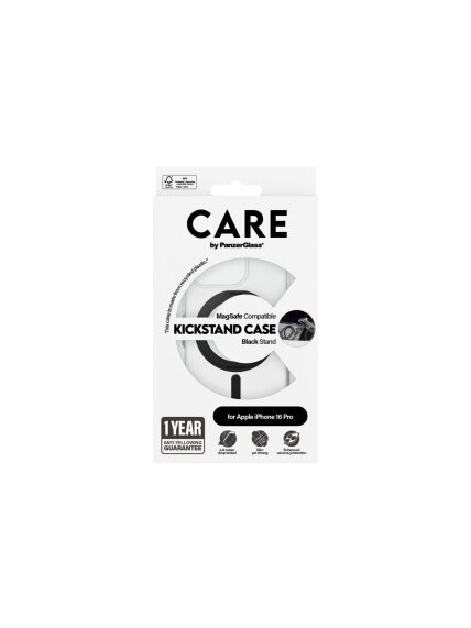CARE Feature Case | Back cover | Apple | iPhone 16 Pro | Recycled plastic | Transparent | MagSafe 2 CARE Feature Case | Back cover | Apple | iPhone 16 Pro | Recycled plastic | Transparent | MagSafe 2