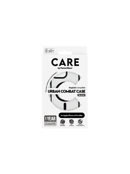 CARE Flagship Case | Back cover | Apple | iPhone 16 Pro Max | Recycled plastic | Black | MagSafe 3 CARE Flagship Case | Back cover | Apple | iPhone 16 Pro Max | Recycled plastic | Black | MagSafe 3