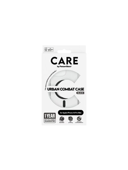 CARE Flagship Case | Back cover | Apple | iPhone 16 Pro Max | Recycled plastic | Transparent | MagSafe 2
