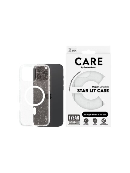 CARE Flagship Case | Back cover | Apple | iPhone 16 Pro Max | Recycled plastic | White | Urban Combat Star Lit with MagSafe 2 CARE Flagship Case | Back cover | Apple | iPhone 16 Pro Max | Recycled plastic | White | Urban Combat Star Lit with MagSafe 2