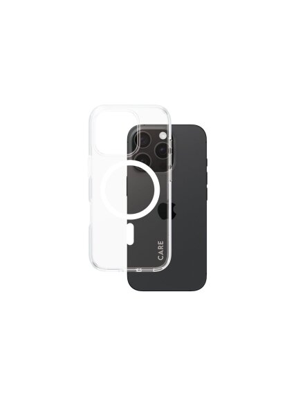 CARE Flagship Case | Back cover | Apple | iPhone 16 PRO | Recycled plastic | White | MagSafe 1 CARE Flagship Case | Back cover | Apple | iPhone 16 PRO | Recycled plastic | White | MagSafe 1